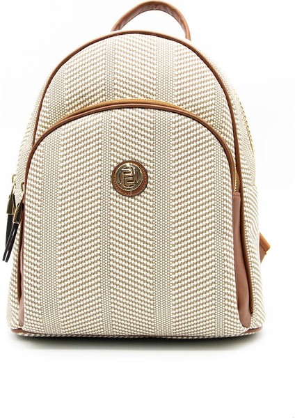Silver & Polo Bej - Taba SP1062 Kadın Sırt Çantası