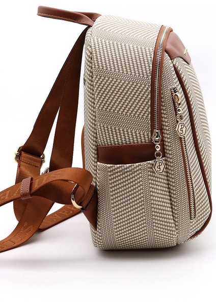 Silver & Polo Bej - Taba SP906 Kadın Sırt Çantası modelleri