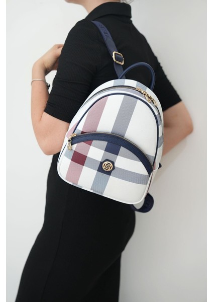 Silver & Polo Beyaz - Laci SP945 Kadın Sırt Çantası