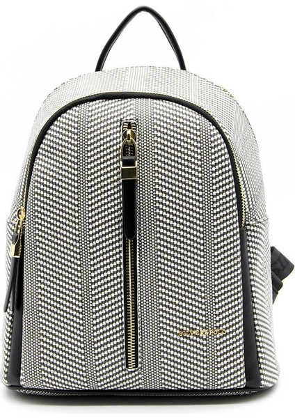 Silver & Polo Siyah Beyaz - Siyah SP901 Kadın Sırt Çantası