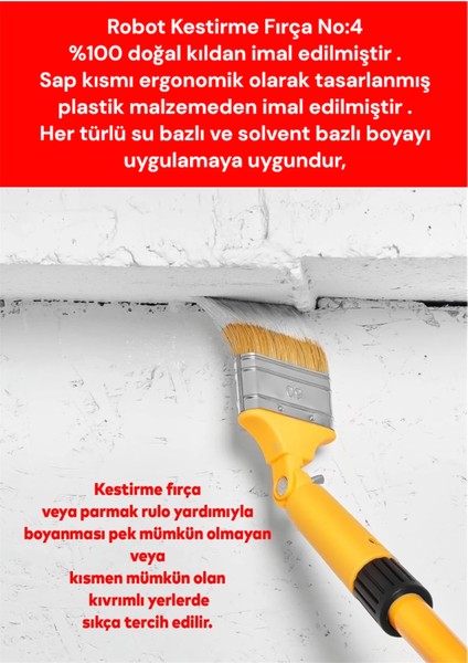 Oskar Robot Fırça No 4 (12 Adet)