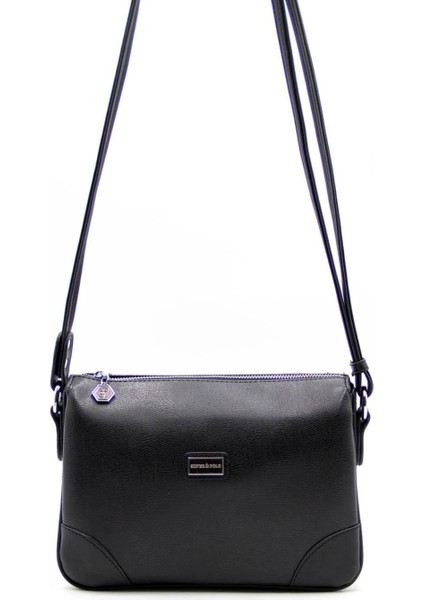 Silver & Polo Siyah - Siyah SP784 Kadın Çapraz Çanta