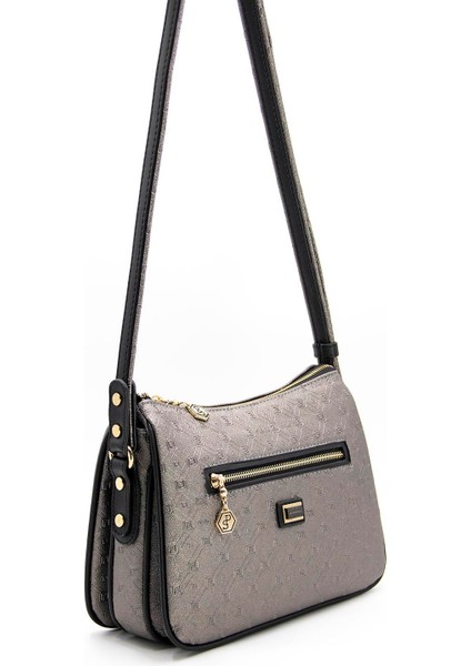 Silver & Polo Platin - Siyah SP818 Kadın Çapraz Çanta fiyatları