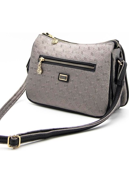 Silver & Polo Platin - Siyah SP818 Kadın Çapraz Çanta indirimleri