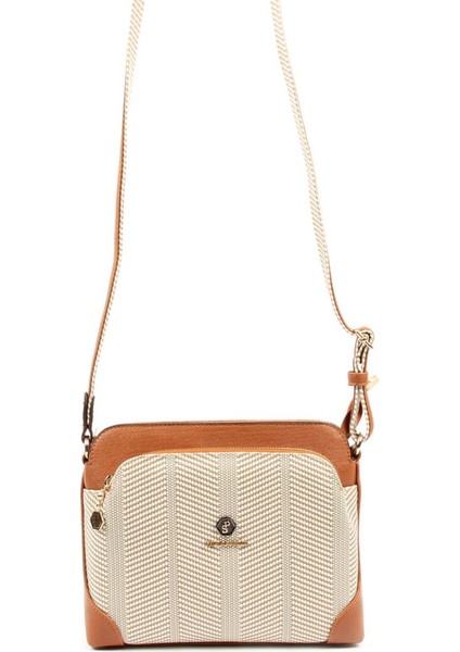 Silver & Polo Bej - Taba SP364 Kadın Çapraz Çanta
