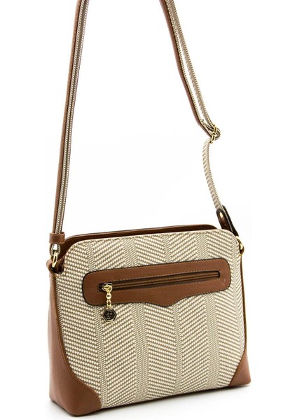 Silver & Polo Bej - Taba SP364 Kadın Çapraz Çanta fırsatları