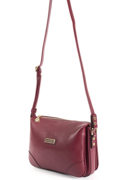 Silver & Polo Bordo - Bordo SP784 Kadın Çapraz Çanta fiyatları