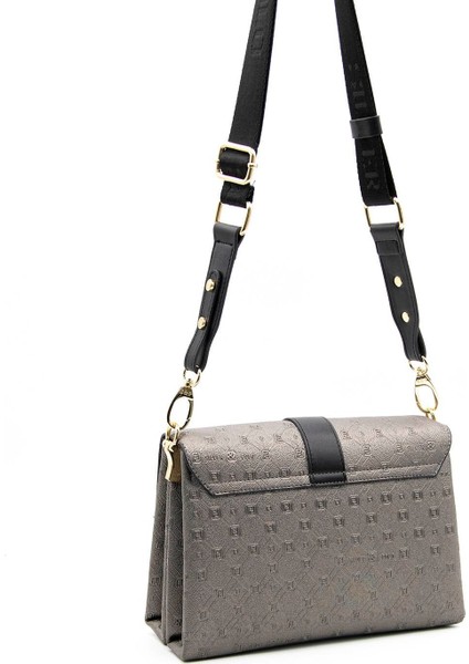Silver & Polo Platin - Siyah SP1009 Kadın Çapraz Çanta fırsatları