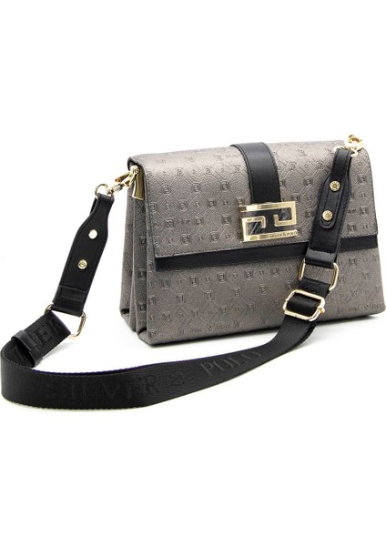 Silver & Polo Platin - Siyah SP1009 Kadın Çapraz Çanta indirimleri