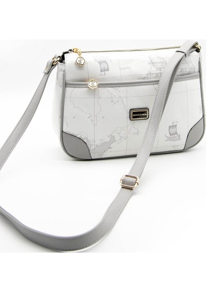 Silver & Polo Beyaz - Antrasit SP1060 Kadın Çapraz Çanta indirimleri
