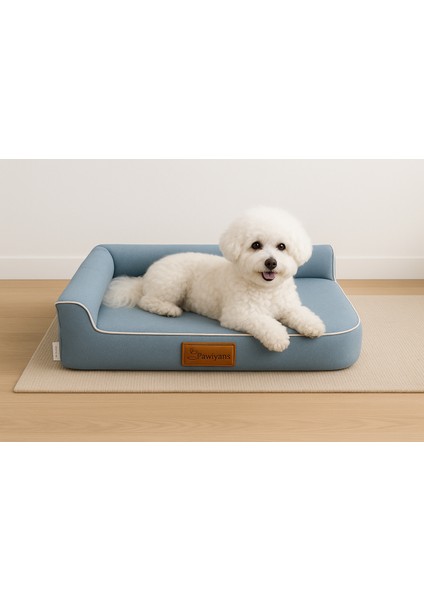 Bolster-L Üst Kalite Köpek Yatağı Süngerli Sıvı Geçirmez Alezli. %100 Elyaflı. 2 Fermuarlı fiyatları