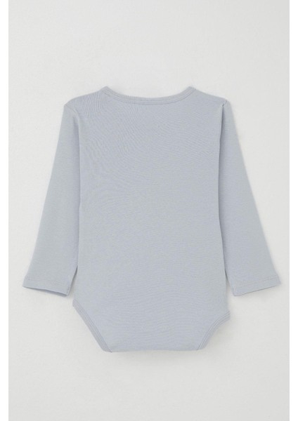 Erkek Bebek Çıtçıtlı Zıbın Body Küçük Tamirci 9 Ay-3 Yaş, Buz Mavisi fiyatları