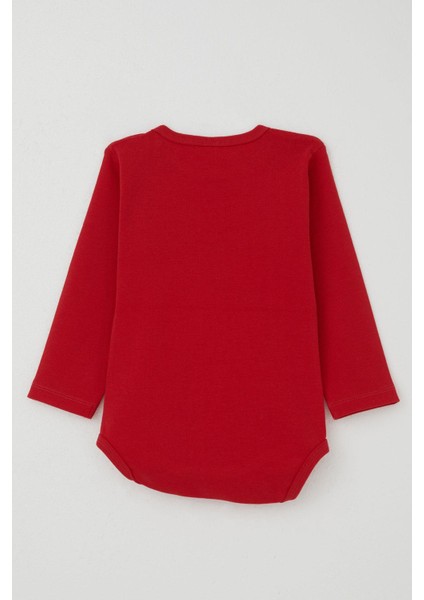 Erkek Bebek Çıtçıtlı Zıbın Body Yazı Baskılı 9 Ay-3 Yaş, Kırmızı fiyatları