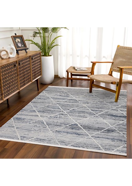 Gri Geometrik Etnik Modern Desenli Pamuk Makinada Yıkanabilir Hav Toz Vermez Leke Tutmayan Kaymaz Taban Dijital Makine Baskı Salon Yolluk Mutfak Halı modelleri