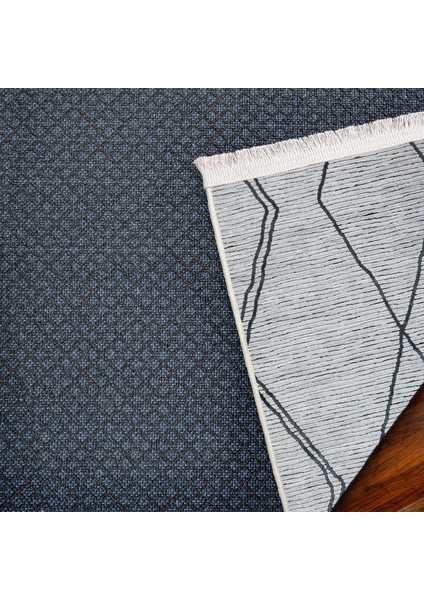 Geometrik Gri Pamuk Dikdörtgen Modern Desenli Pamuk Makinada Yıkanabilir Hav Toz Vermez Leke Tutmayan Kaymaz Taban Dijital Makine Baskı Salon Yolluk Mutfak Halı indirimleri