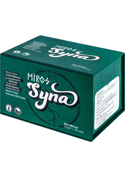 Syna Fosfatidilkolin, Kurkumin Multivitamin & Bitkisel Ekstrakt Saşe Takviye Edici Gıda fiyatları