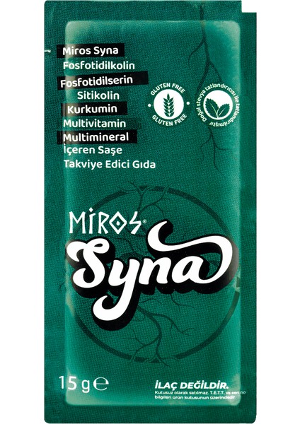 Syna Fosfatidilkolin, Kurkumin Multivitamin & Bitkisel Ekstrakt Saşe Takviye Edici Gıda modelleri