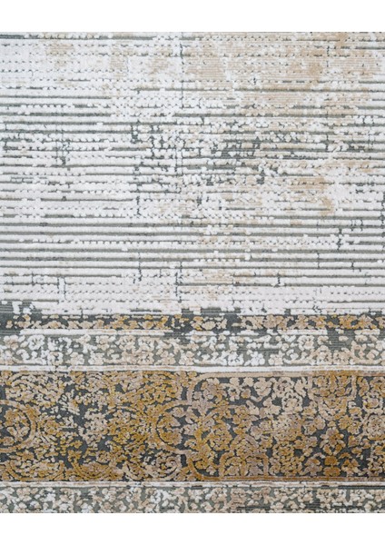 Geometrik Gold Viskon Dikdörtgen Modern Desenli Akrilik Hav Vermeyen Leke Tutmayan Kolay Temizlenen Yumuşak Makine Salon Yolluk Mutfak Halı fırsatları