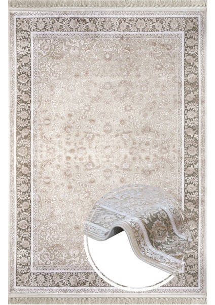 Geometrik Vizon Viskon Dikdörtgen Modern Desenli Akrilik Hav Vermeyen Leke Tutmayan Kolay Temizlenen Yumuşak Makine Salon Yolluk Mutfak Halı