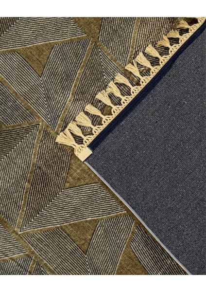 Pranshu Kahverengi Geometrik Etnik Modern Desenli Bambu Makinada Yıkanabilir Hav Toz Vermez Leke Tutmayan Kaymaz Taban Dijital Makine Baskı Salon Yolluk Mutfak Halı fırsatları