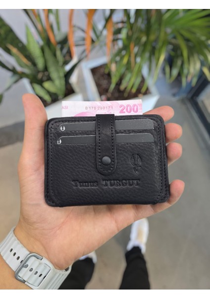 Visso 8600 Hakiki Deri Çıtçıtlı Akordeon Kartlık Kimlik ve Kağıt Para Bölmeli Kişiye Isme Özel Bay Bayan Çanta Yeni Ürün