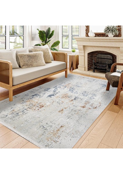 Eskitme Lacivert Pamuk Dikdörtgen Modern Desenli Pamuk Makinada Yıkanabilir Hav Toz Vermez Leke Tutmayan Kaymaz Taban Dijital Makine Baskı Salon Yolluk Mutfak Halı fiyatları