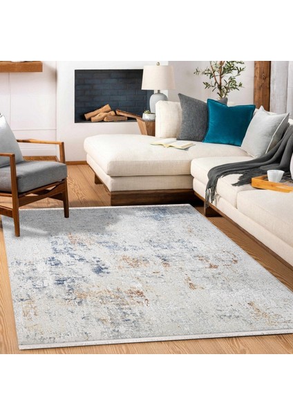 Eskitme Lacivert Pamuk Dikdörtgen Modern Desenli Pamuk Makinada Yıkanabilir Hav Toz Vermez Leke Tutmayan Kaymaz Taban Dijital Makine Baskı Salon Yolluk Mutfak Halı fırsatları