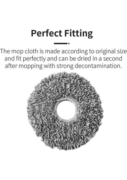 Cecotec Conga 9590/9990/10090 Aı Spin Revolution Ultra Power Elektrikli Süpürge Yedek Parçaları Için Vakumlu Paspas Bezi 12 Adet (Yurt Dışından) modelleri