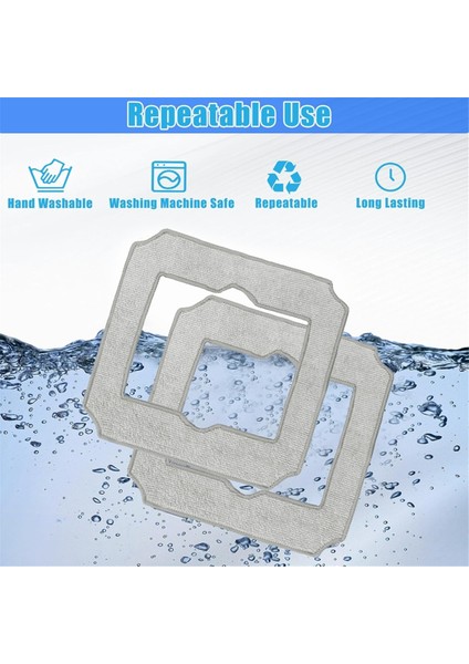 10 Adet Yıkanabilir Paspas Bezi Ecovacs Mini Pencere Vakum Süpürgesi Robotu Yedek Aksesuarları Için Temizleme Bezi (Yurt Dışından) modelleri