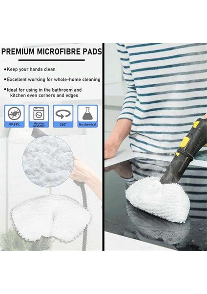 Karcher Sc1 Sc2 Sc3 Sc4 Sc5 El Tipi Elektrikli Süpürge Parçaları Yıkanabilir Mikrofiber Paspas Bezi Için Buharlı Paspas Pedleri Yedekleri (Yurt Dışından) modelleri