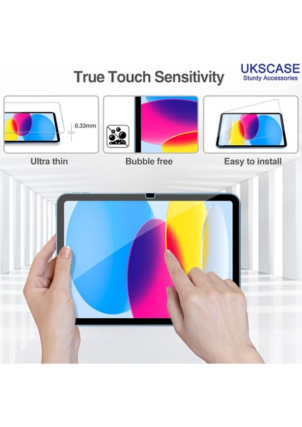 iPad A16 11. Nesil 2025 / 10. Nesil 2022 Modelleri Ile Uyumlu Temperli Cam Ekran Koruyucu 2 Adet fırsatları