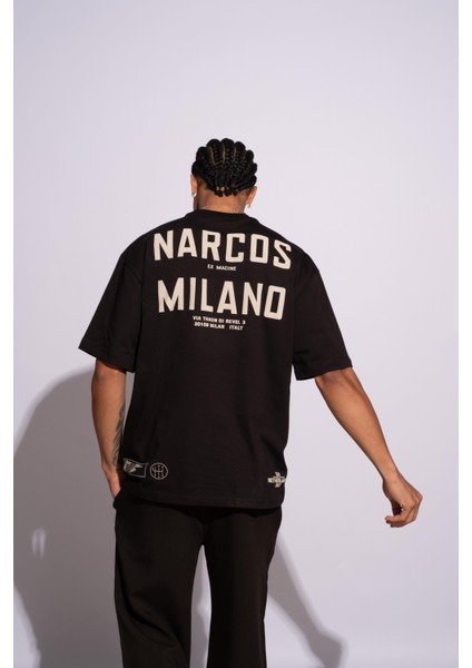 Erkek Oversize T-Shirt 104 Siyah