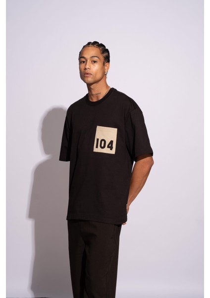 Erkek Oversize T-Shirt 104 Siyah fiyatları