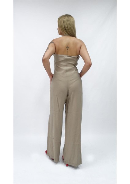 Kadın Nisan U Yaka Uzun Boy Tulum Elbise modelleri