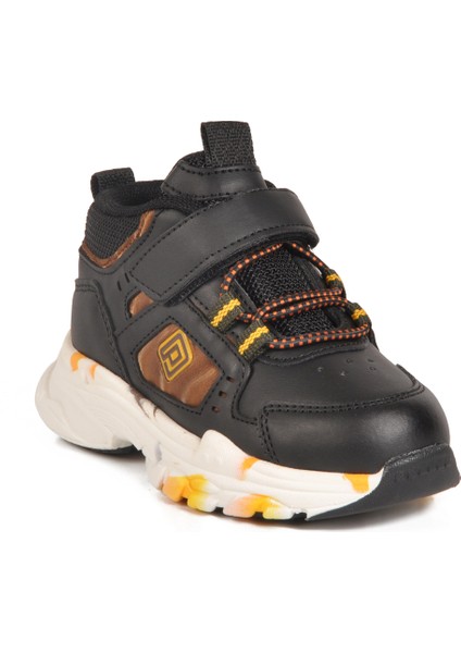 Siyah Cırtlı Hafif Unisex Bebek Spor Ayakkabı 2063 B modelleri