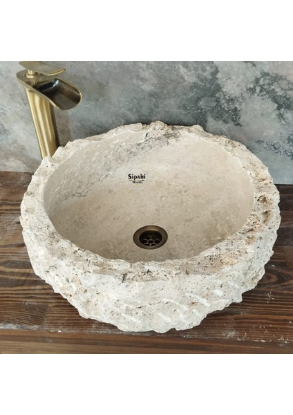 Traverten Doğal Yapılı Çanak Lavabo fiyatları