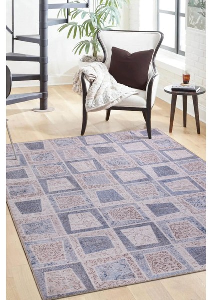 Leeds Patchwork Bej Polyester Dikdörtgen Modern Desenli Pamuk Makinada Yıkanabilir Hav Toz Vermez Leke Tutmayan Kaymaz Taban Dijital Makine Baskı Salon Yolluk Mutfak Halı fiyatları