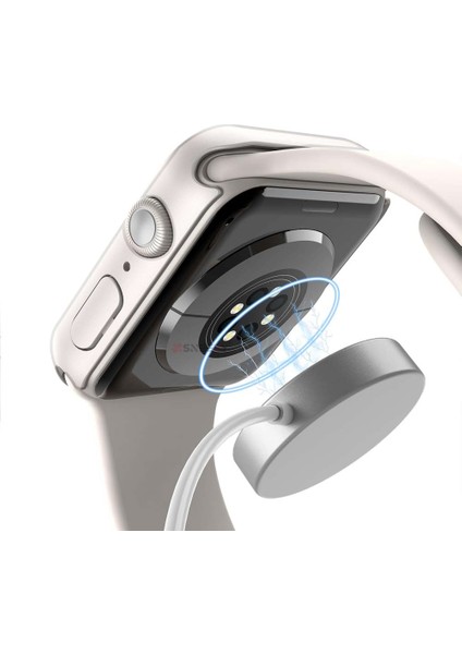 Apple Watch 40MM 4-5-6 Se Seri Uyumlu Starlight 360 Derece Koruma ve Temperli Cam Ekran Koruyucu modelleri