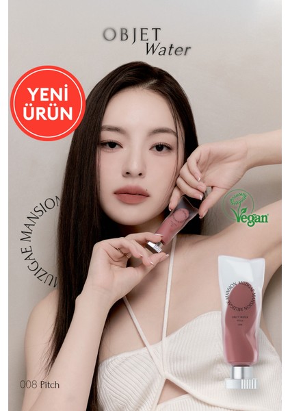 Hyalüronik Asit İçerikli, Nemlendirici ve Kalıcı Tint MUZIGAE MANSION Objet Water (008 Pitch)