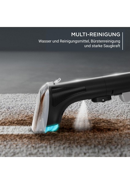 Clean It Leke Temizleyici – 750 W, 5 Başlık, 2.3 L Su Tankı, Halı & Döşeme Için Islak Temizlik
