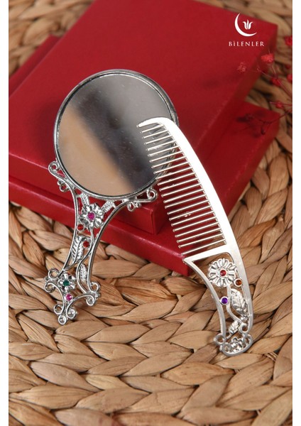 Ayna ve Tarak Seti- Hediyelik-Otantik Desenli fiyatları