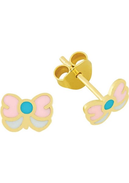 Renkli Kelebek Çocuk Küpesi