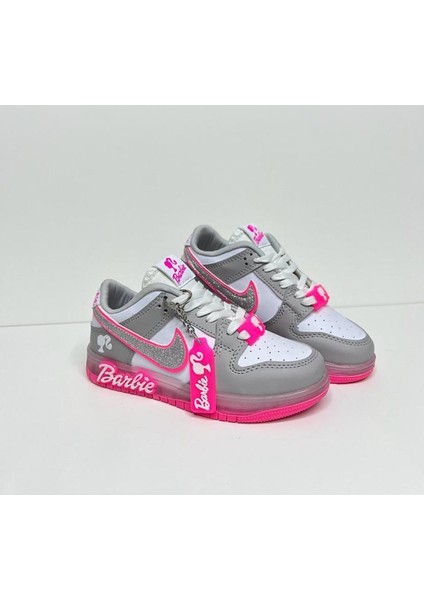 Barbie Bağcıklı Model Içi Yumuşak Taban Kız Çocuk Ayakkabı (26-30 Numara Arası Işıklıdır.)