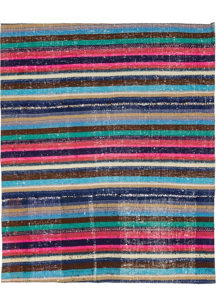 Teselya Bej Çizgili Yün Modern Desenli Yün Hav Toz Vermez Leke Tutmayan Salon Yolluk Mutfak El Dokuma Halı