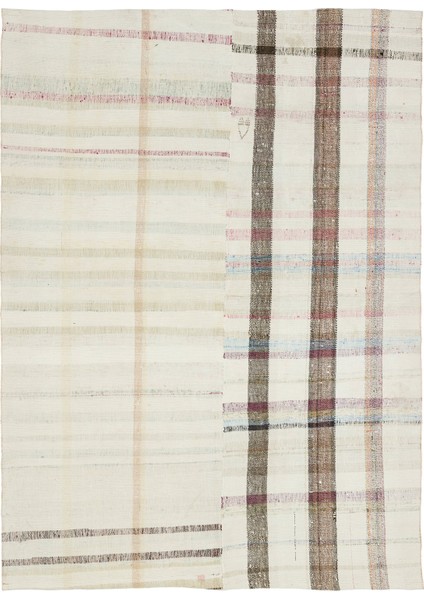 Atina Bej Eskitme Yün Modern Desenli Yün Hav Toz Vermez Leke Tutmayan Salon Yolluk Mutfak El Dokuma Halı