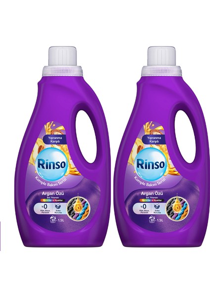 Sıvı Çamaşır Deterjanı Komple Bakım Serisi Argan Özü Renkliler ve Siyahlar Için 1.5 L X2 fiyatları