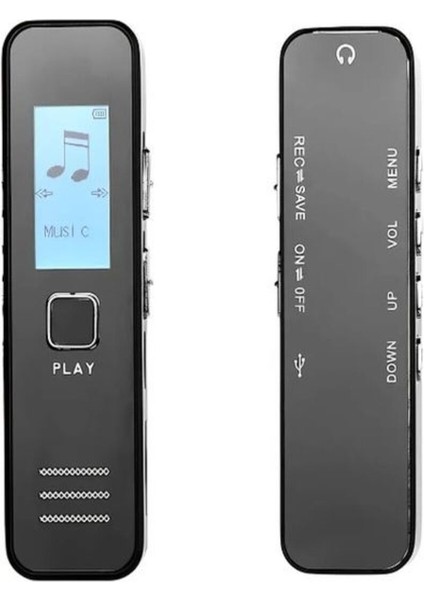 Mini Ses Kayıt Cihazı Ekranlı Kulaklık Hediyeli 64GB Cihaz Üzerinden Kayıt Dinleme Özelliği fiyatları