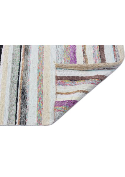 Teselya Bej Çizgili Yün Modern Desenli Yün Hav Toz Vermez Leke Tutmayan Salon Yolluk Mutfak El Dokuma Halı fiyatları