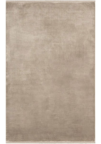 Düz Bej Viskon Dikdörtgen Modern Desenli Akrilik Hav Vermeyen Leke Tutmayan Kolay Temizlenen Yumuşak Makine Salon Yolluk Mutfak Halı