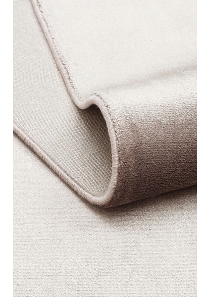 Düz Bej Viskon Dikdörtgen Modern Desenli Akrilik Hav Vermeyen Leke Tutmayan Kolay Temizlenen Yumuşak Makine Salon Yolluk Mutfak Halı